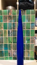 Blauw/witte Murano glazen hanglamp. 1950., Ophalen of Verzenden