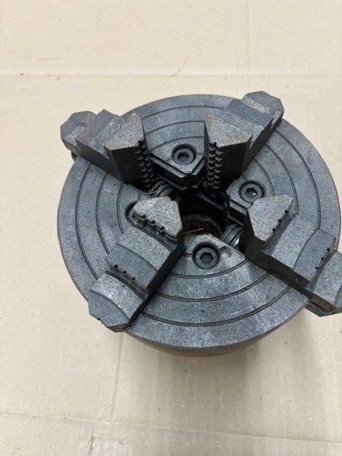 klauwplaat Bison onafhankelijke 4-klauw 200mm cil. + flens, Doe-het-zelf en Verbouw, Draaibanken, Gebruikt, Onderdeel, Ophalen of Verzenden