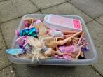Doos vol met barbie-achtige poppen e.d., Kinderen en Baby's, Speelgoed | Poppen, Ophalen, Gebruikt, Barbie