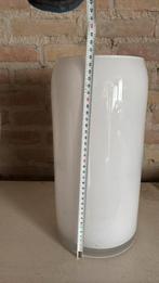 Hoge vaas 37 cm hoog. Wit glanzend, glas, Ophalen, Wit, Minder dan 50 cm, Glas