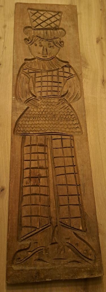 Grote Houten Oude Speculaasplank - 104cm - Decoratie, Ophalen