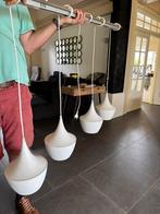 Design taffellamp wit met 4 lampen / hanglampen, Ophalen, Gebruikt, Minder dan 50 cm