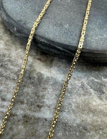 14K gouden koningsketting 60cm beschikbaar voor biedingen