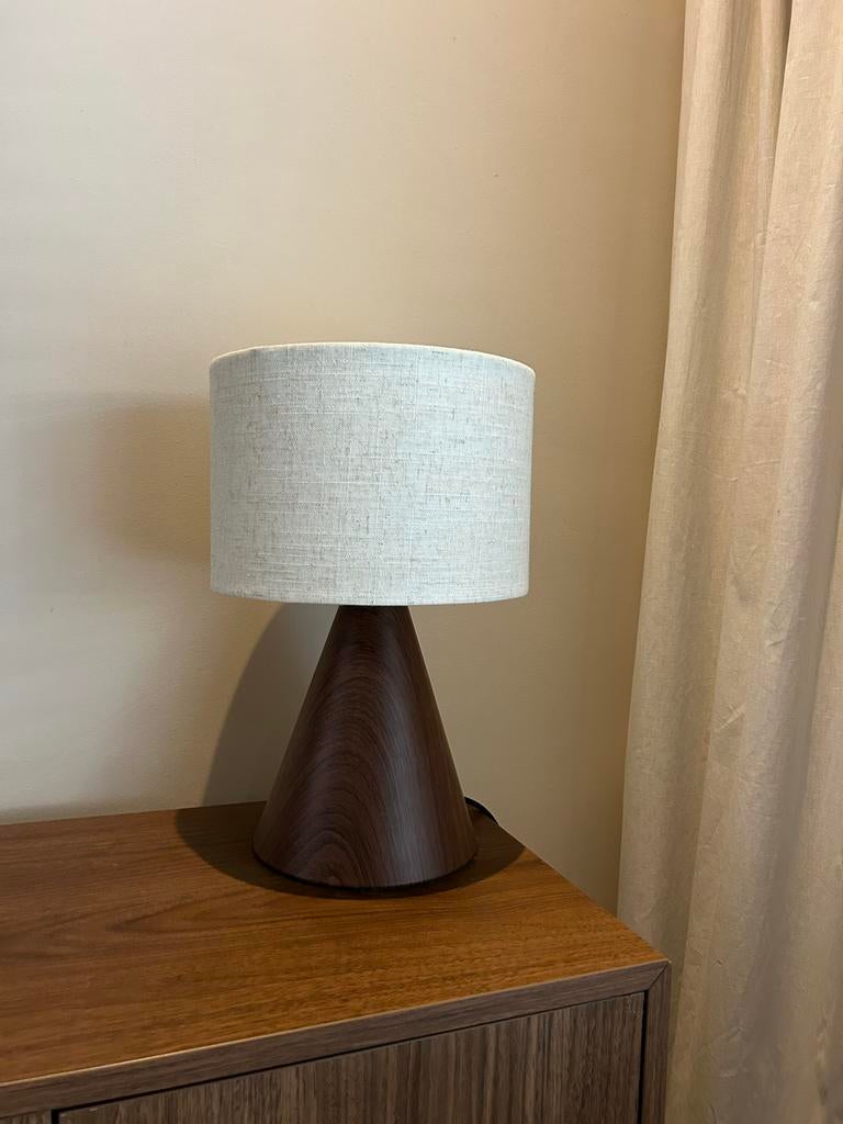 Tafellamp Karwei - Stijlvolle verlichting, Ophalen, Zo goed als nieuw, Hout, Minder dan 50 cm
