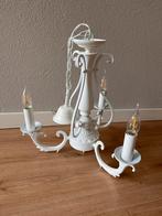Kroonluchter wit met 3 armen, Ophalen of Verzenden, Zo goed als nieuw