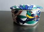 Deksel doosje gedecoreerd paradijsvogels/ bloemen. Gaaf item, Antiek en Kunst, Antiek | Porselein, Ophalen of Verzenden