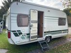 caravan chateau cantara 470, 90 kg, Rondzit, Tot en met 2, Dwarsbed
