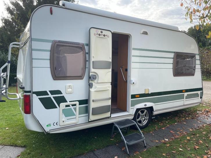 caravan chateau cantara 470, Caravans en Kamperen, Caravans, Particulier, tot en met 2, 1000 - 1250 kg, Rondzit, Chateau, Dwarsbed
