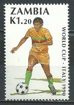 Zambia 1990 WK Voetbal FIFA postfris sport, Postzegels en Munten, Postzegels | Afrika, Zambia, Verzenden, Postfris