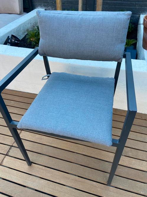 Aluminium tuinstoelen 6X, Tuin en Terras, Tuinstoelen, Zo goed als nieuw, Aluminium, Ophalen