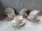 6 Kop & Schotels Furnivals  ' Denmark'  - Jaren 60, Antiek en Kunst, Antiek | Servies los, Verzenden
