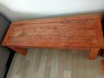 Teakhouten salontafel/ klepbank, Huis en Inrichting, Ophalen, Gebruikt, Teakhout, 25 tot 50 cm