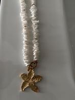 Shoeby ketting met hanger NIEUW wit/goud, Verzenden, Wit, Nieuw, Overige materialen