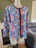 Atelier Goldner cardigan vest bloemen 42 L 21 korte maat, Verzenden, Zo goed als nieuw, Maat 42/44 (L), Blauw