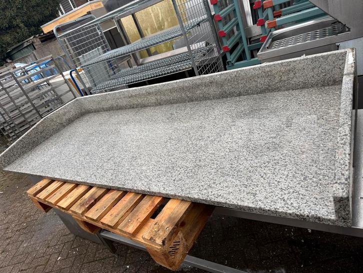 RVS Granieten Blad voor Werktafel marmer werkblad voor pizza, Doe-het-zelf en Verbouw, Werkbanken, Gebruikt, Ophalen