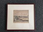 Kopergravure Amsterdam gracht en het nieuwe eiland, Antiek en Kunst, Ophalen
