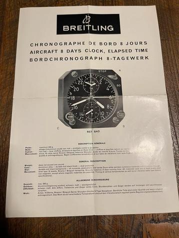 Vintage Breitling Aircraft 8 Days Clock collectors item beschikbaar voor biedingen