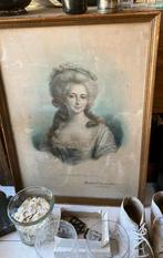 Antieke prent - wagenschuur, Ophalen