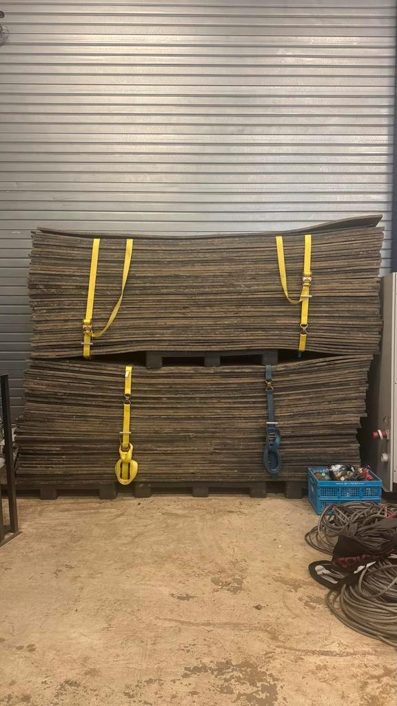 80x gebruikte Kuntstof Rijplaten 300cm x 100cm x 2cm, Doe-het-zelf en Verbouw, Platen en Panelen, Ophalen