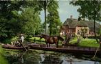Giethoorn, Vervoer paard per boot - volk hond - ongelopen, Verzamelen, Ansichtkaarten | Nederland, Ongelopen, Ophalen of Verzenden
