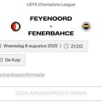 Feyenoord Fenerbahçe ticket vak O, Tickets en Kaartjes, Eén persoon