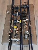 Vishengels en Molens - Complete Set, Watersport en Boten, Hengelsport | Karpervissen, Ophalen, Gebruikt, Werphengel