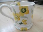 emma bridgewater/beker/thee/geel/bloemen/tea/half pint, Overige typen, Nieuw, Ophalen of Verzenden, Overige stijlen