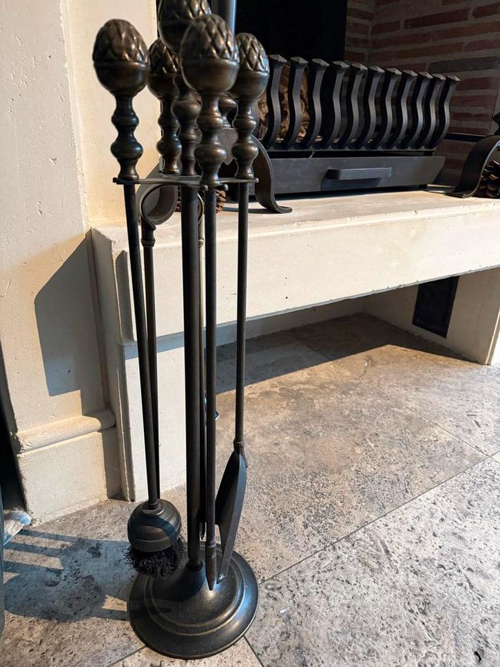 Kachelpook set 4-delig, Huis en Inrichting, Haarden, Gebruikt, Houthaard, Ophalen