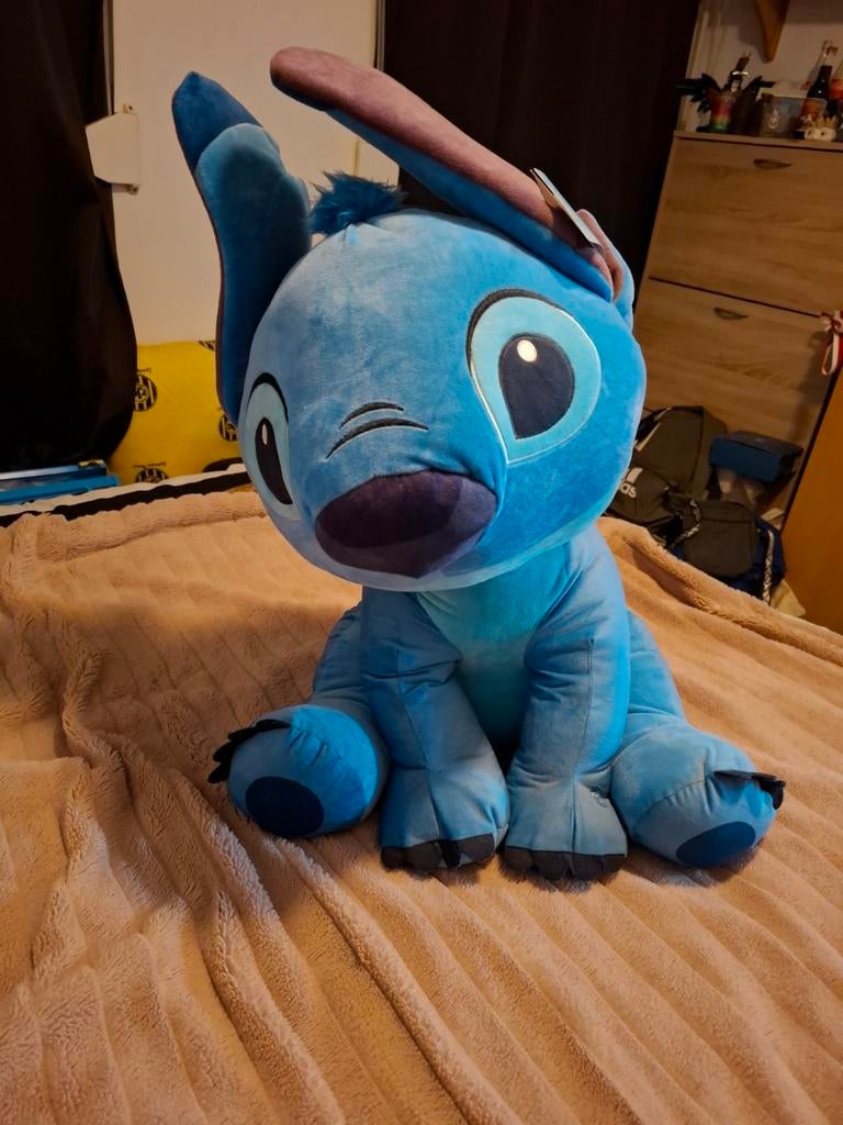 Grote stitch knuffel met geluid, Ophalen of Verzenden, Zo goed als nieuw, Overige typen