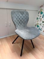 Set van 4 grijze eetkamerstoelen, Huis en Inrichting, Stoelen, Ophalen, Zo goed als nieuw, Vier, Stof
