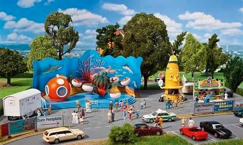FALLER 140341: bouwpakketten kermis met Polyp, Hobby en Vrije tijd, Modeltreinen | H0, Nieuw, Treinset, Wisselstroom, Overige merken