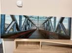 Glasplaat Decoratie Spoorbrug - 120cm Breed, Ophalen, Gebruikt, 100 tot 125 cm, Foto of Poster