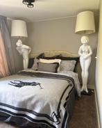 Bed inclusie matras en hoofdbord, Ophalen, Blauw, Tweepersoons, Zo goed als nieuw