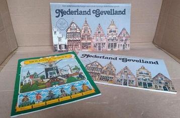 Molenbouwboek en 2x Nederland Gevelland Bouwplaten Rabobank beschikbaar voor biedingen