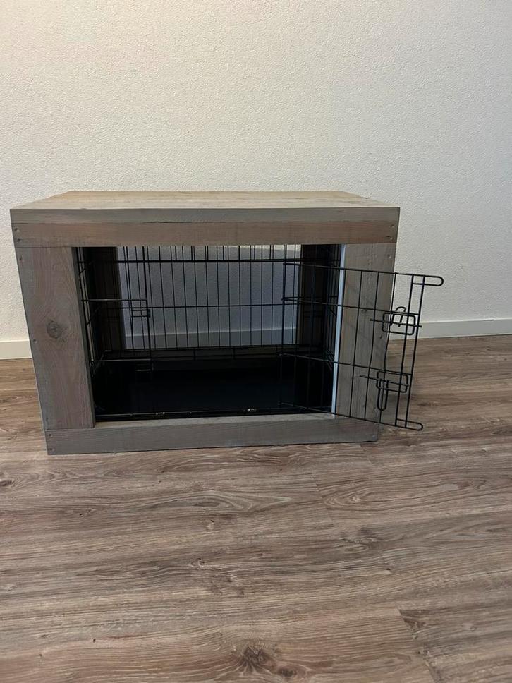 Bench met steigerhout omzet, Dieren en Toebehoren, Hondenhokken, Zo goed als nieuw, Minder dan 65 cm, 75 tot 110 cm, Ophalen