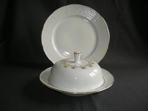 Thun, spierwit met goudkleurige randjes, div. losse delen, Antiek en Kunst, Antiek | Servies los, Ophalen of Verzenden