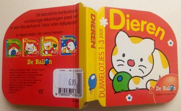 Kartonboekje Dieren. ISBN 9789037436129. beschikbaar voor biedingen