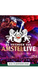 2 Kaarten Vrienden van Amstel Live 19 januari, 2e rang zitpl, Tickets en Kaartjes, Twee personen, Januari