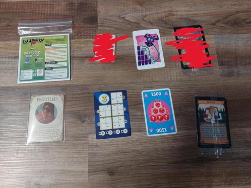 Diverse promo kaarten voor bordspellen, Hobby en Vrije tijd, Gezelschapsspellen | Bordspellen, Nieuw, Ophalen of Verzenden