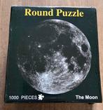 Ronde Puzzel - De Maan  en De Aarde - 1000 stukjes, Ophalen of Verzenden, 500 t/m 1500 stukjes, Zo goed als nieuw, Legpuzzel