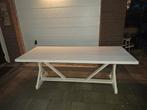 Witte kloostertafel, Huis en Inrichting, Tafels | Eettafels, Ophalen, Gebruikt, 200 cm of meer, 50 tot 100 cm
