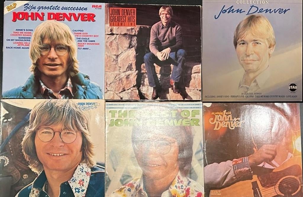 6 LP's John Denver (ook per stuk te koop), Cd's en Dvd's, Vinyl | Country en Western, Ophalen of Verzenden, Gebruikt, 12 inch