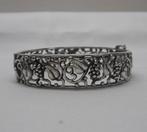 Zilveren Art Nouveau armband druiventrossen met blad nr.155, Sieraden, Tassen en Uiterlijk, Antieke sieraden, Verzenden, Zilver