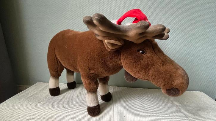 STEIFF Märklin Kerst Eland 996566 Collector item, Verzamelen, Beren en Cherished Teddies, Zo goed als nieuw, Stoffen beer, Steiff