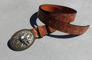 heren western / piratenriem 120 cm in camel - nieuw beschikbaar voor biedingen