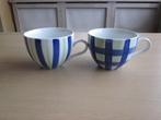 Blue Band 75 jaar 2 blauw-witte-groene soepkommen, Huis en Inrichting, Keuken | Servies, Overige typen, Ophalen of Verzenden, Zo goed als nieuw