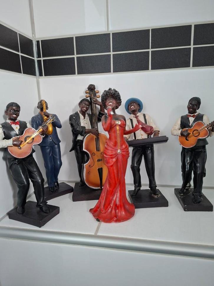 Jazz Muzikanten Polystyreen Beeldjes, Antiek en Kunst, Kunst | Beelden en Houtsnijwerken, Ophalen of Verzenden