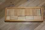 Leuk houten blokkendoosje van 25x9 cm, Ophalen of Verzenden