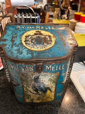 Antiek blik 1925 1935 Van Melle Toffees Breskens Winkelblik beschikbaar voor biedingen