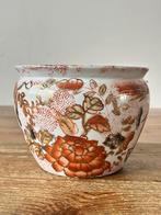 Vissenkom / Bloempot - porselein - China - met decor goudvis, Antiek en Kunst, Ophalen of Verzenden